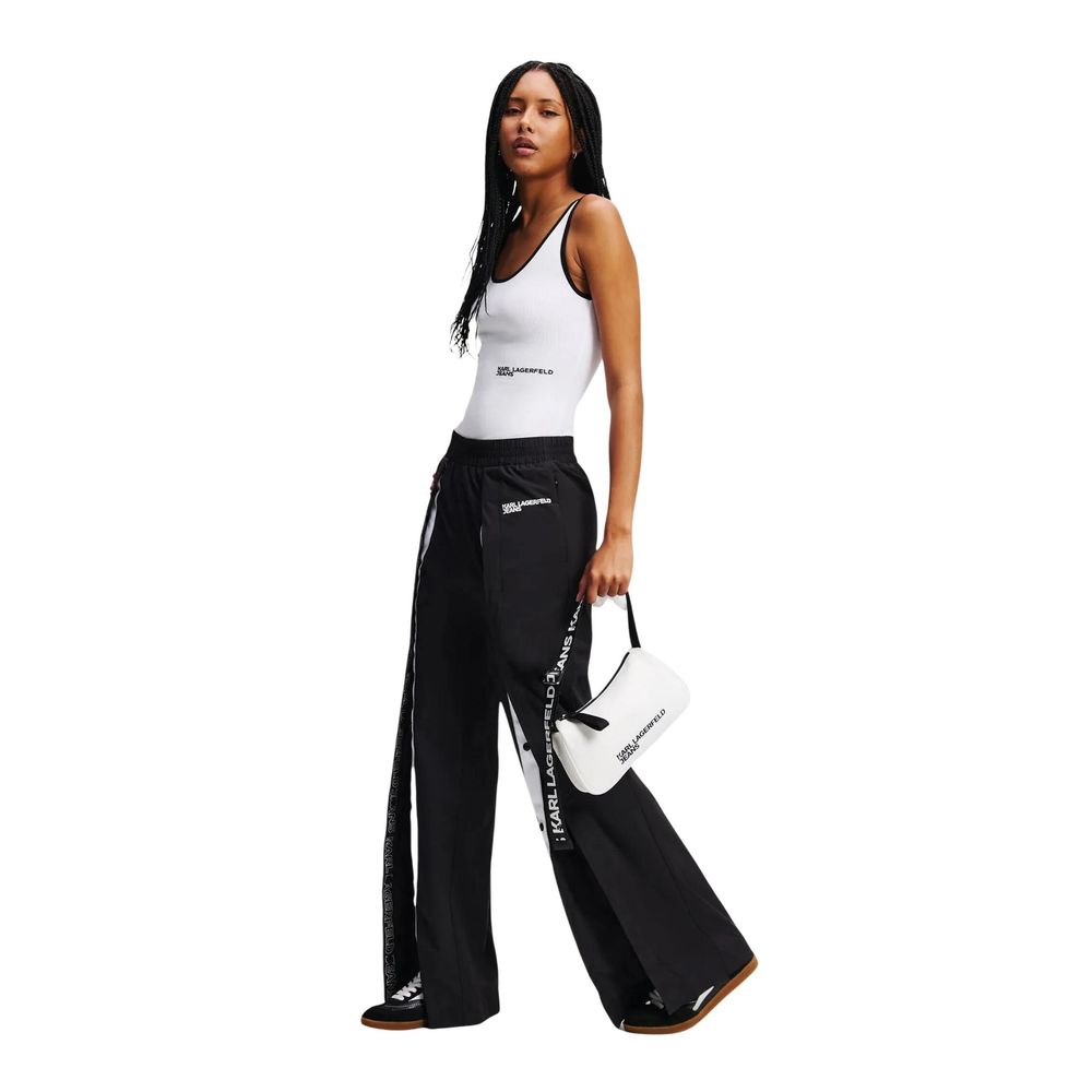 Karl Lagerfeld White Cotton Bodysuit