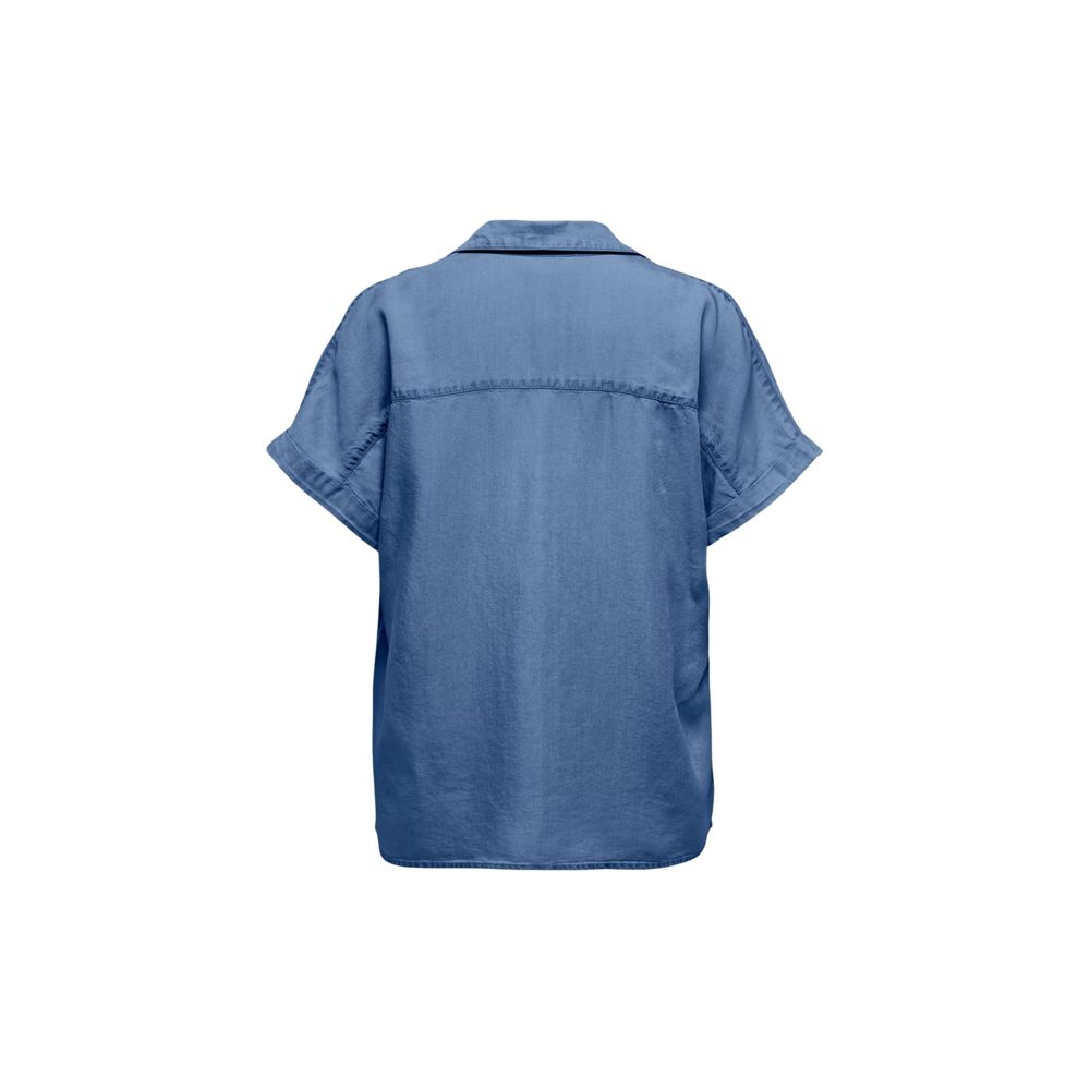 Only Blue Lyocell Shortsleeve Shirt