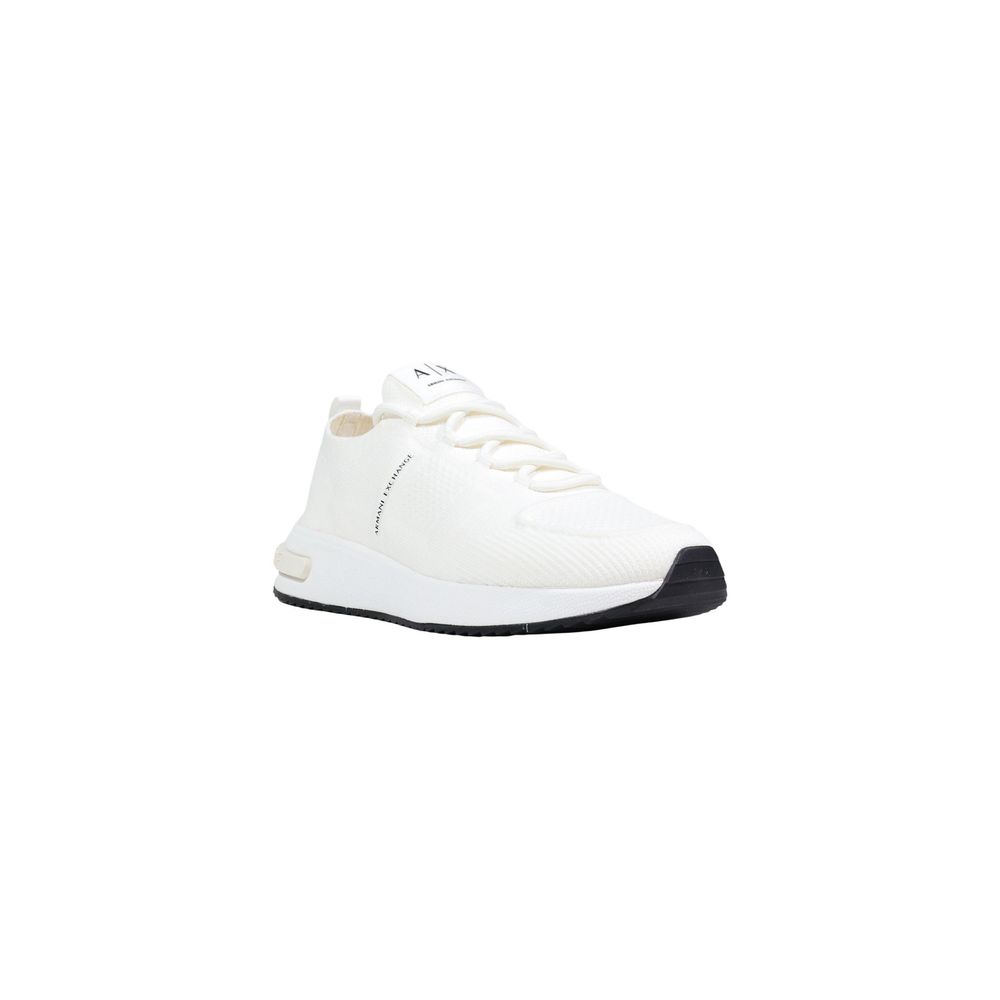 Armani Exchange White Polyester Athletic Sneakers