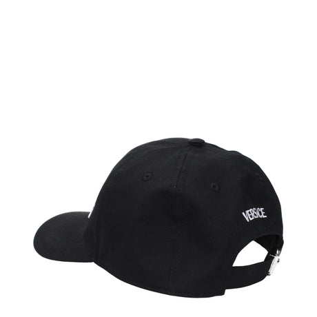Versace Black Cotton Cap (Baseball Hat)