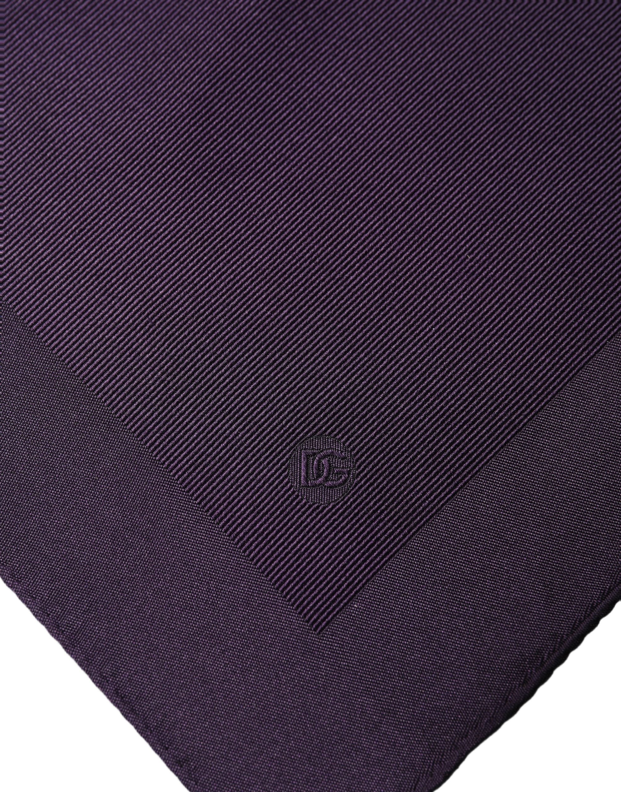 Dolce & Gabbana Men Purple Square Handerkerchief Pocket Scarf