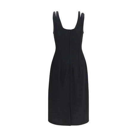 Versace Black Wool Oves Aries Casual Dress