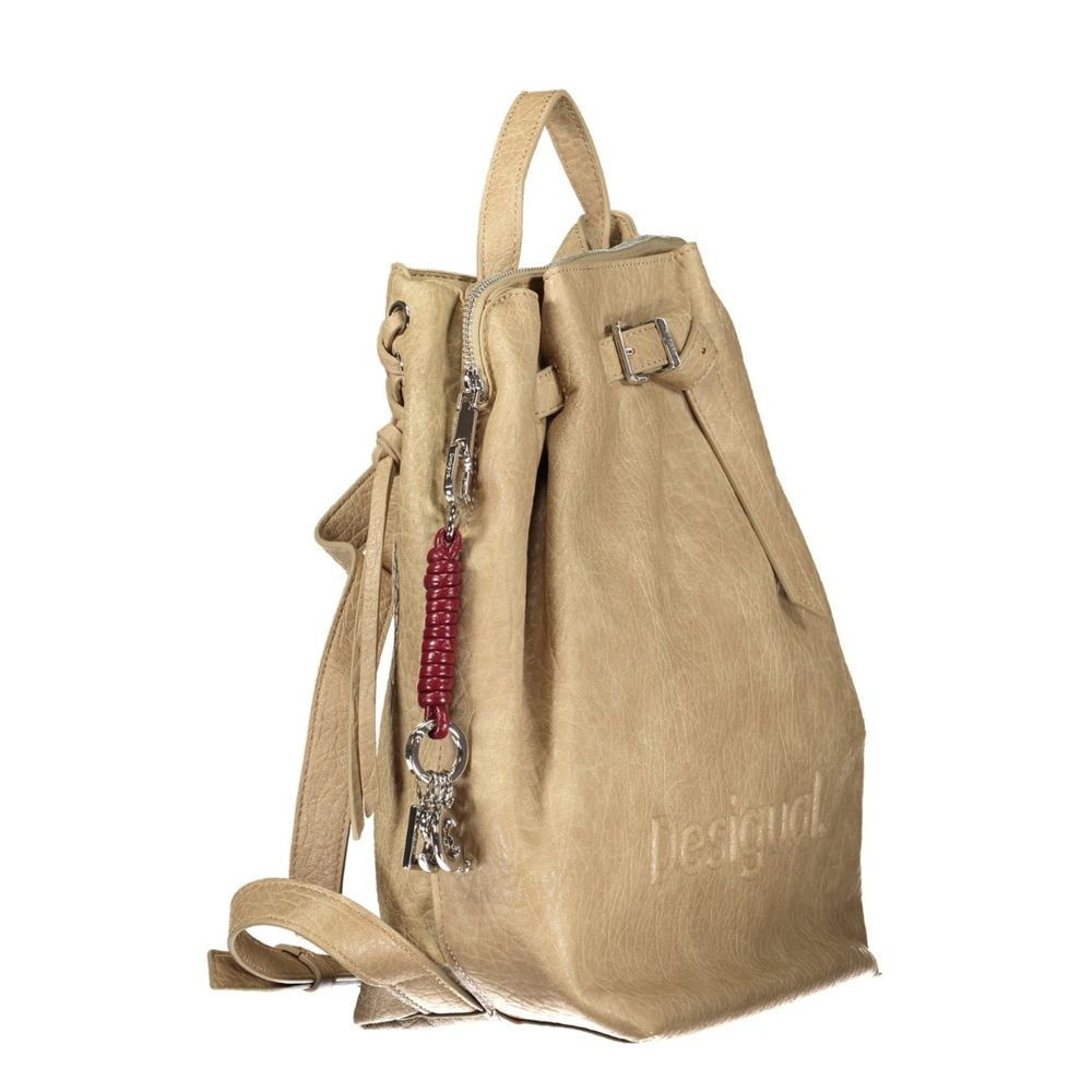 Desigual Beige Poliuretano Women's Backpack