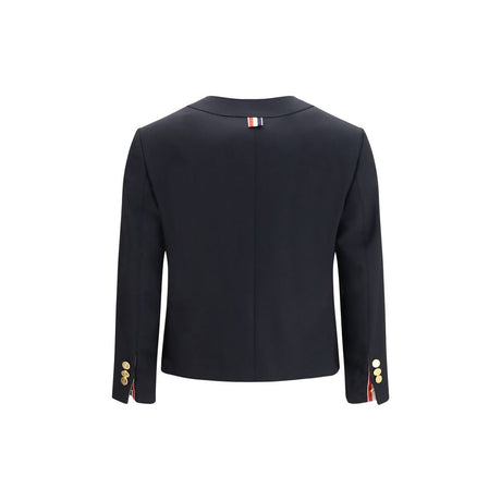 Thom Browne Blue Wool Oves Aries Jacket
