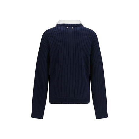 Balenciaga Blue Cotton Sweatshirt
