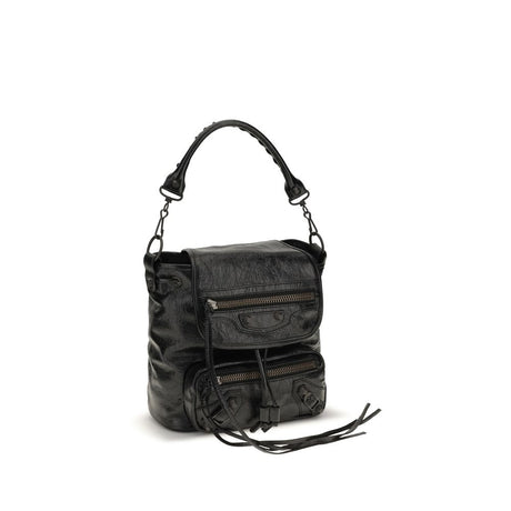 Balenciaga Black Lamb Ovis Aries Backpack
