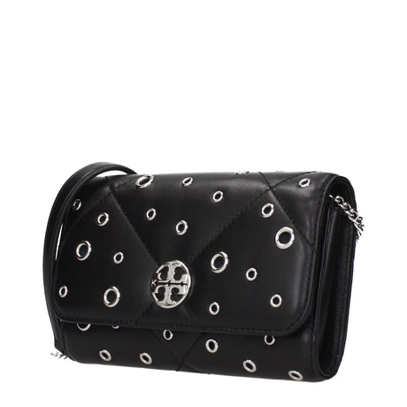 Tory Burch Black Leather Clutch Bag