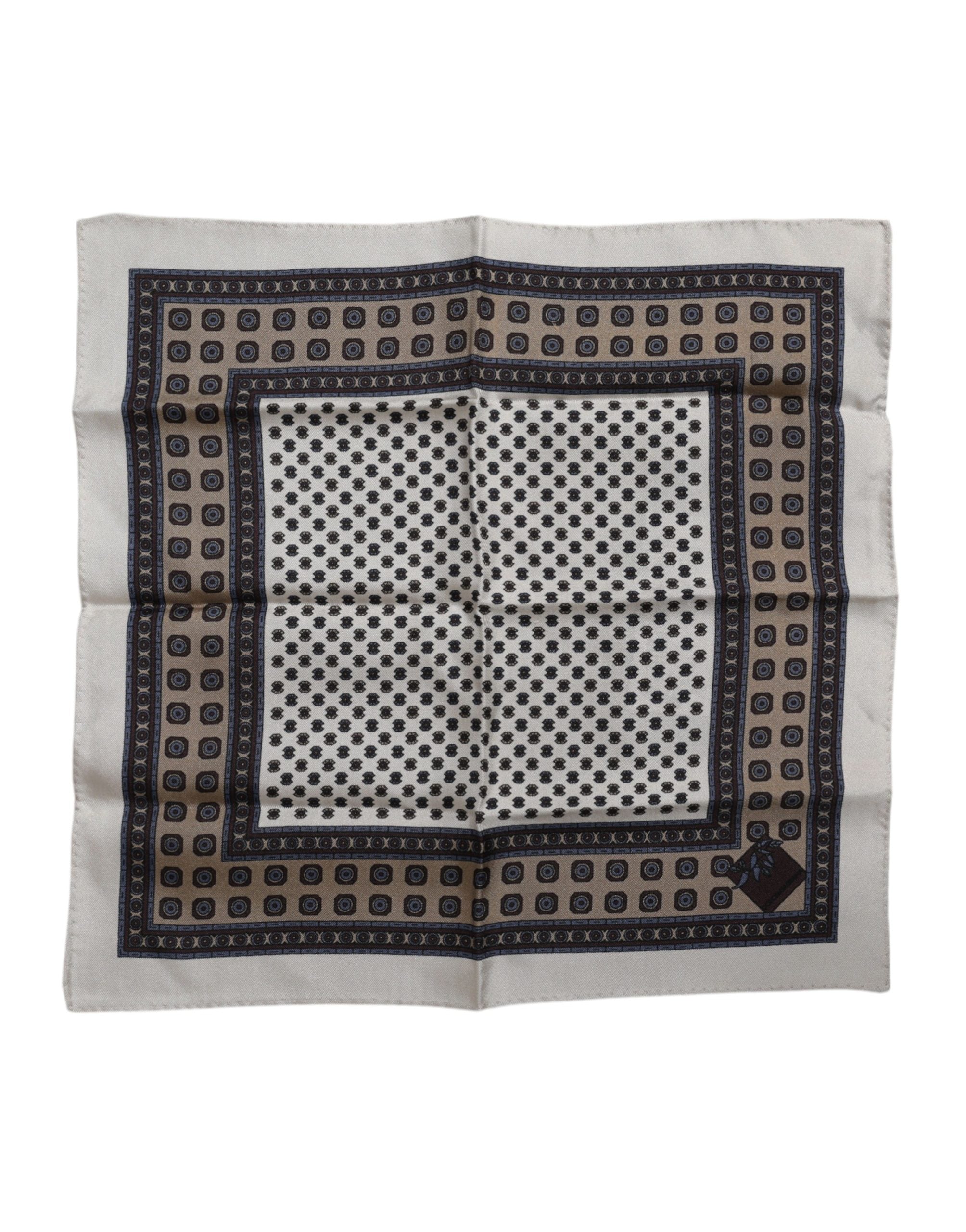 Dolce & Gabbana Multicolor Geometric Handkerchief Pocket Scarf
