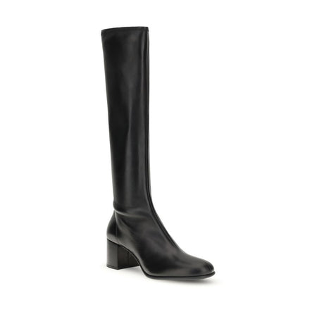 Prada Black Lamb Ovis Aries Ankle Boots