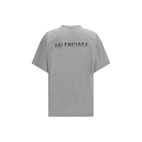 Balenciaga Gray Cotton T-Shirt