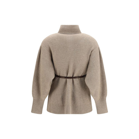 Brunello Cucinelli Beige Wool Oves Aries Cardigan