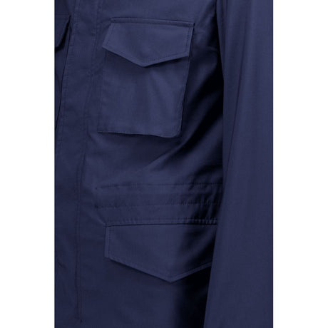 Autore Blue Cotton Full-Length Jacket