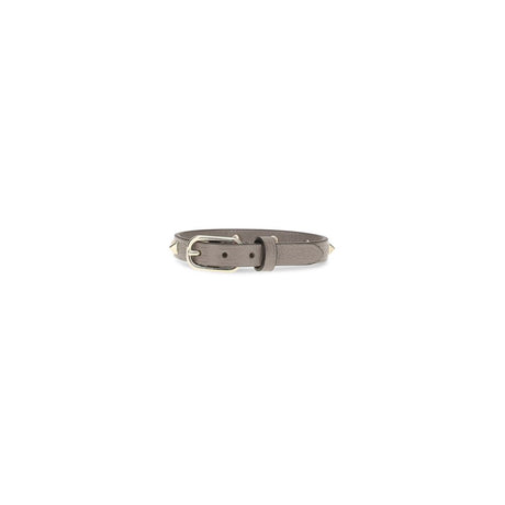 Valentino Garavani Gray Calf Leather Bos Taurus Bracelet