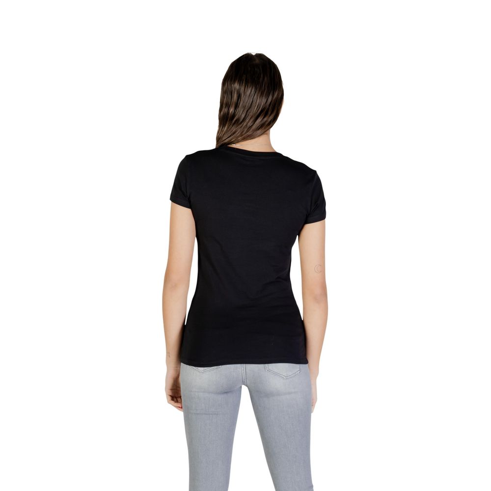 Armani Exchange Black Cotton T-Shirt