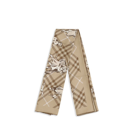 Burberry Beige Silk Scarf
