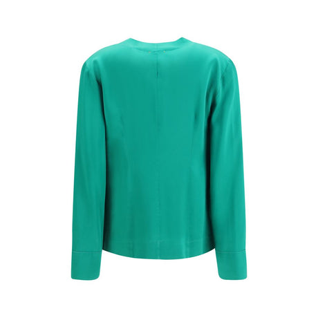 Forte_Forte Bicolor Silk Dress Shirt
