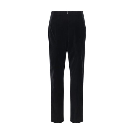 Khaite Black Cotton Casual Pants