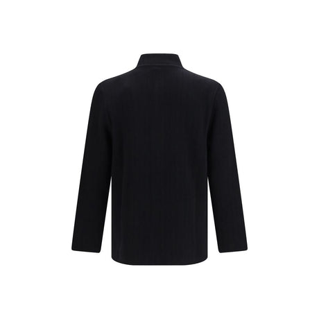 Lardini Black Wool Oves Aries Full-Length Jacket
