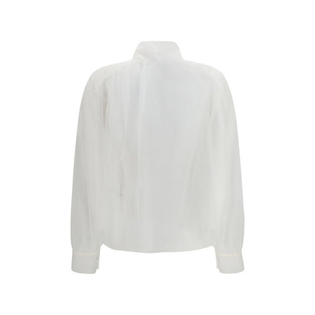 Forte_Forte White Polyester Blouse