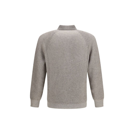 Brunello Cucinelli Gray Cashmere Sweatshirt