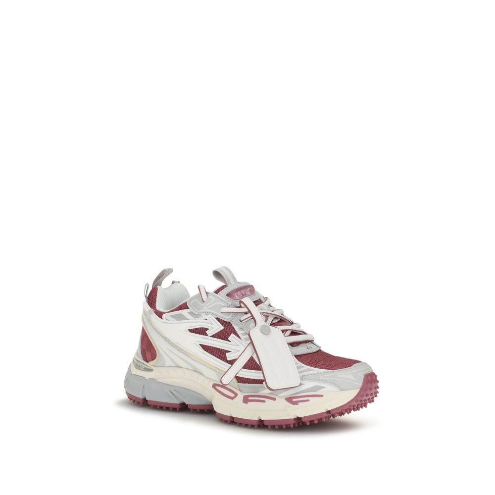 Off-White White Fabric Athletic Sneakers