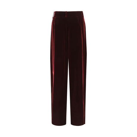 Giorgio Armani Bordeaux Viscose Dress Pants