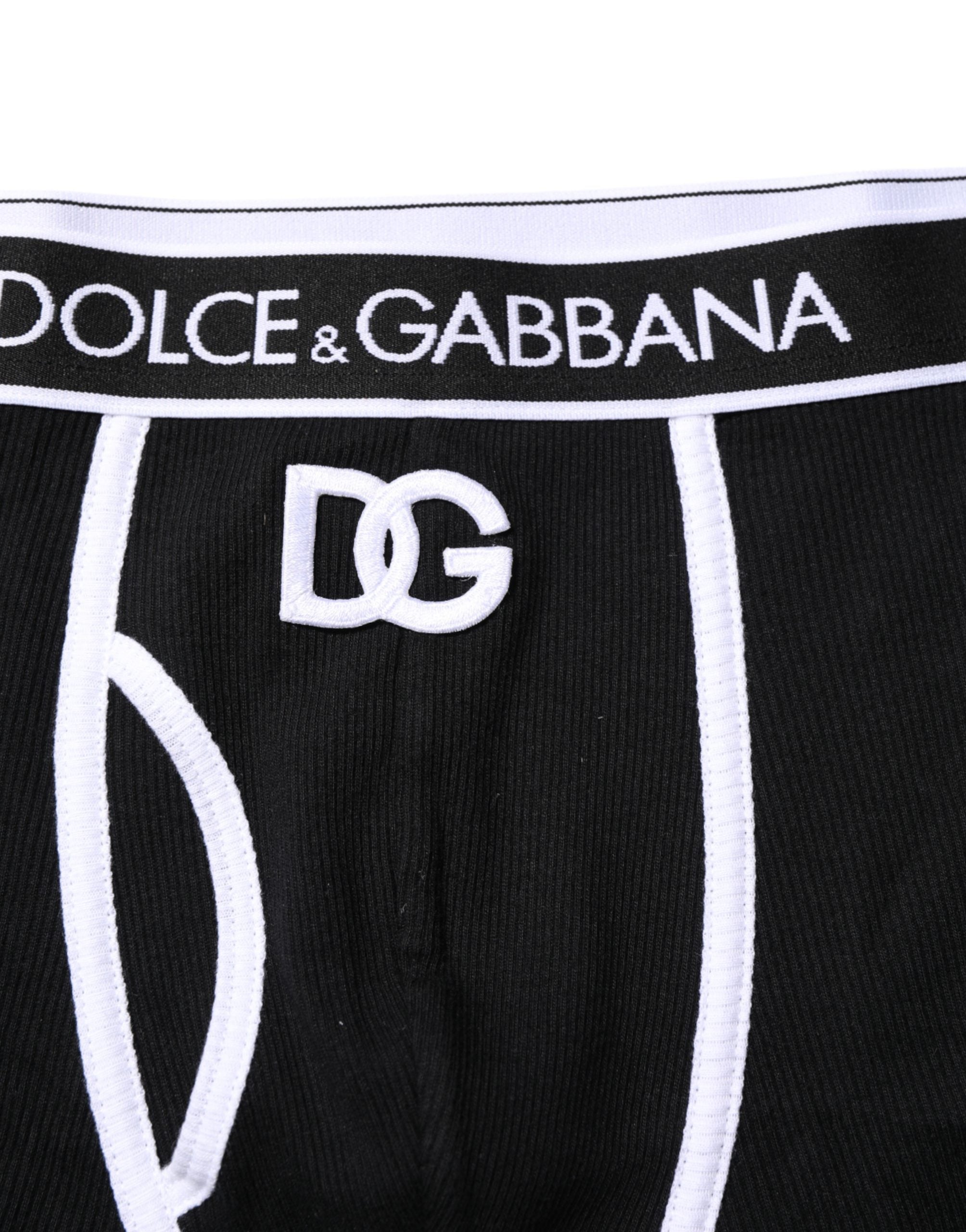 Dolce & Gabbana Black DG Interlock Regular Boxer Underwear