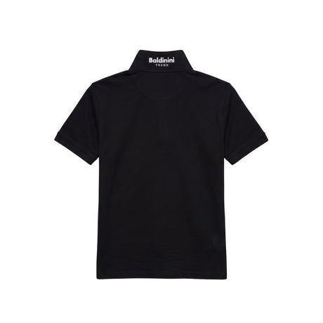Baldinini Trend Black Cotton Men Polo