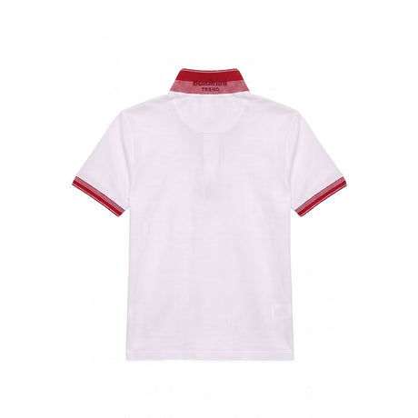 Baldinini Trend White Cotton Men Polo