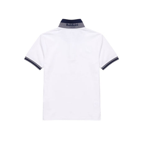 Baldinini Trend White Cotton Men Polo-Shirt