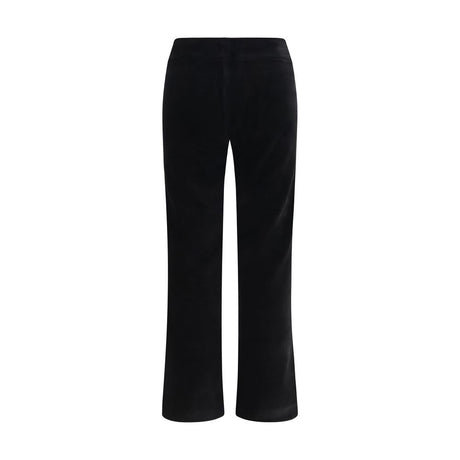 Avenue Montaigne Black Cotton Flared Pants