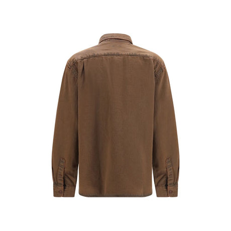 Deperlu Brown Denim Shirt
