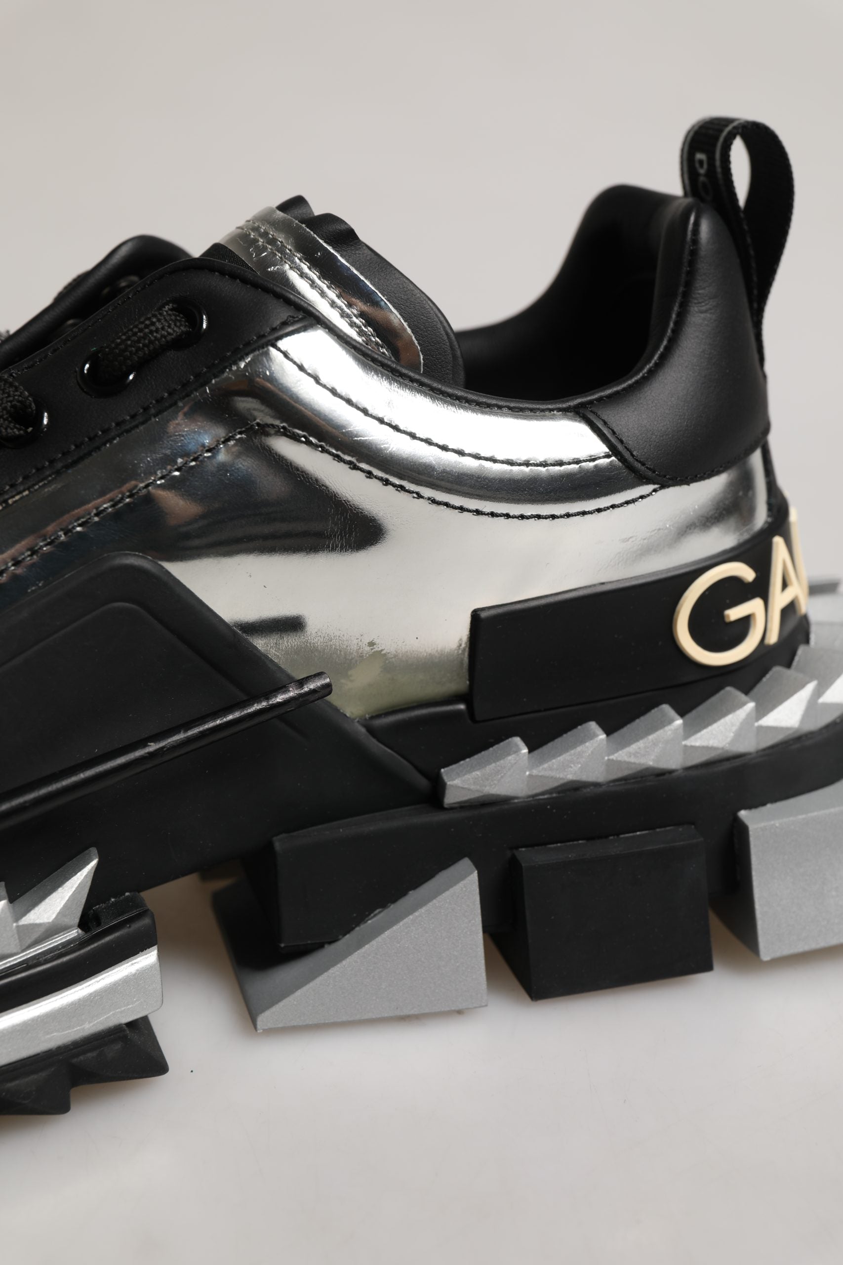 Dolce & Gabbana Black Two-Tone Super King Men Sneakers Shoes