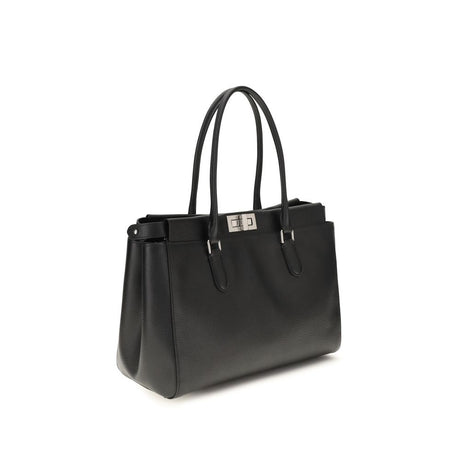 Fendi Black Calf Leather Bos Taurus Shoulder Bag