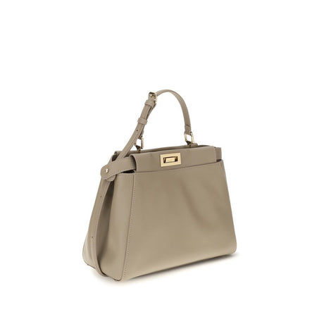Fendi Beige Calf Leather Bos Taurus Shoulder Bag