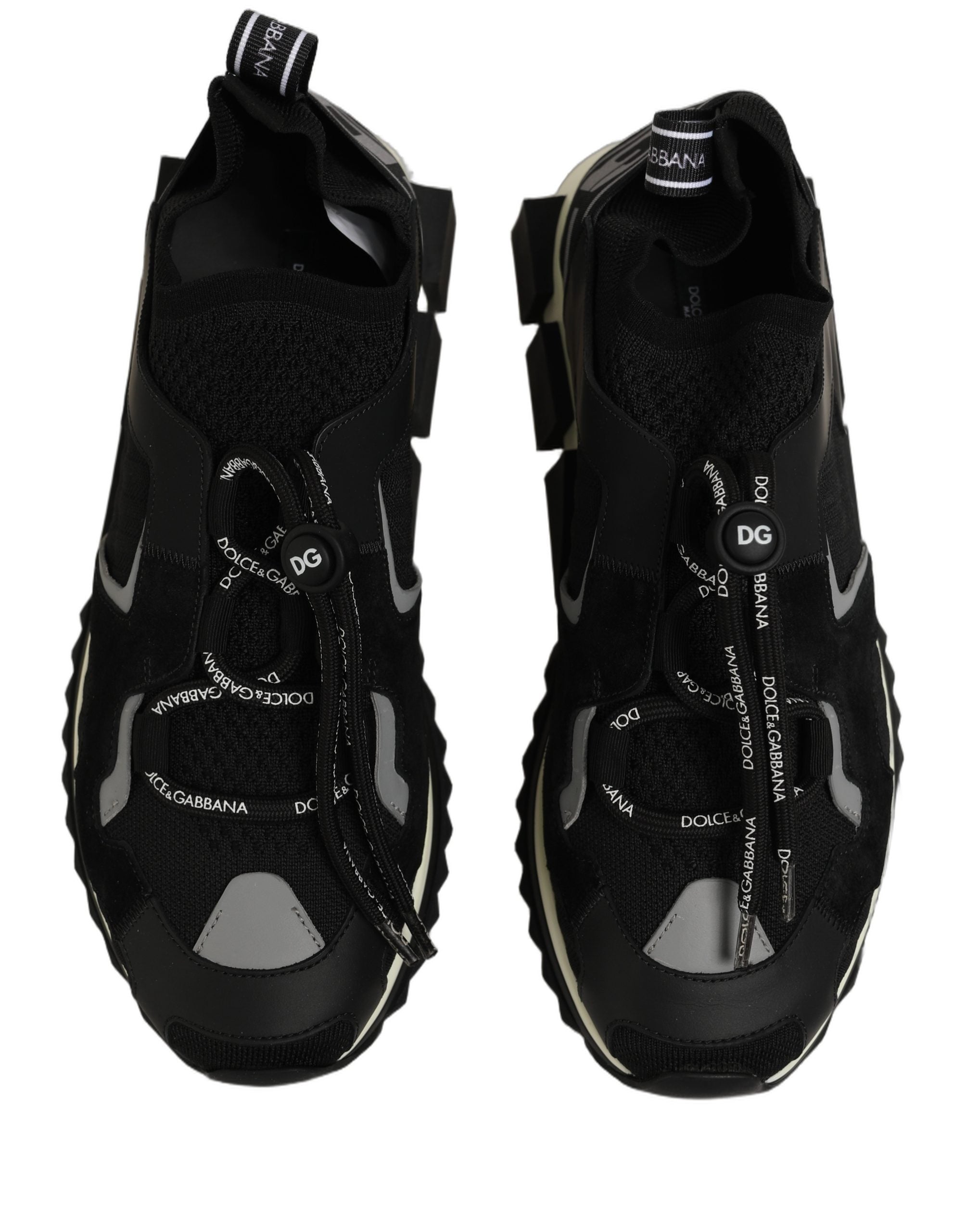 Dolce & Gabbana Shoes Black Sorrento Trekking Sneakers Men