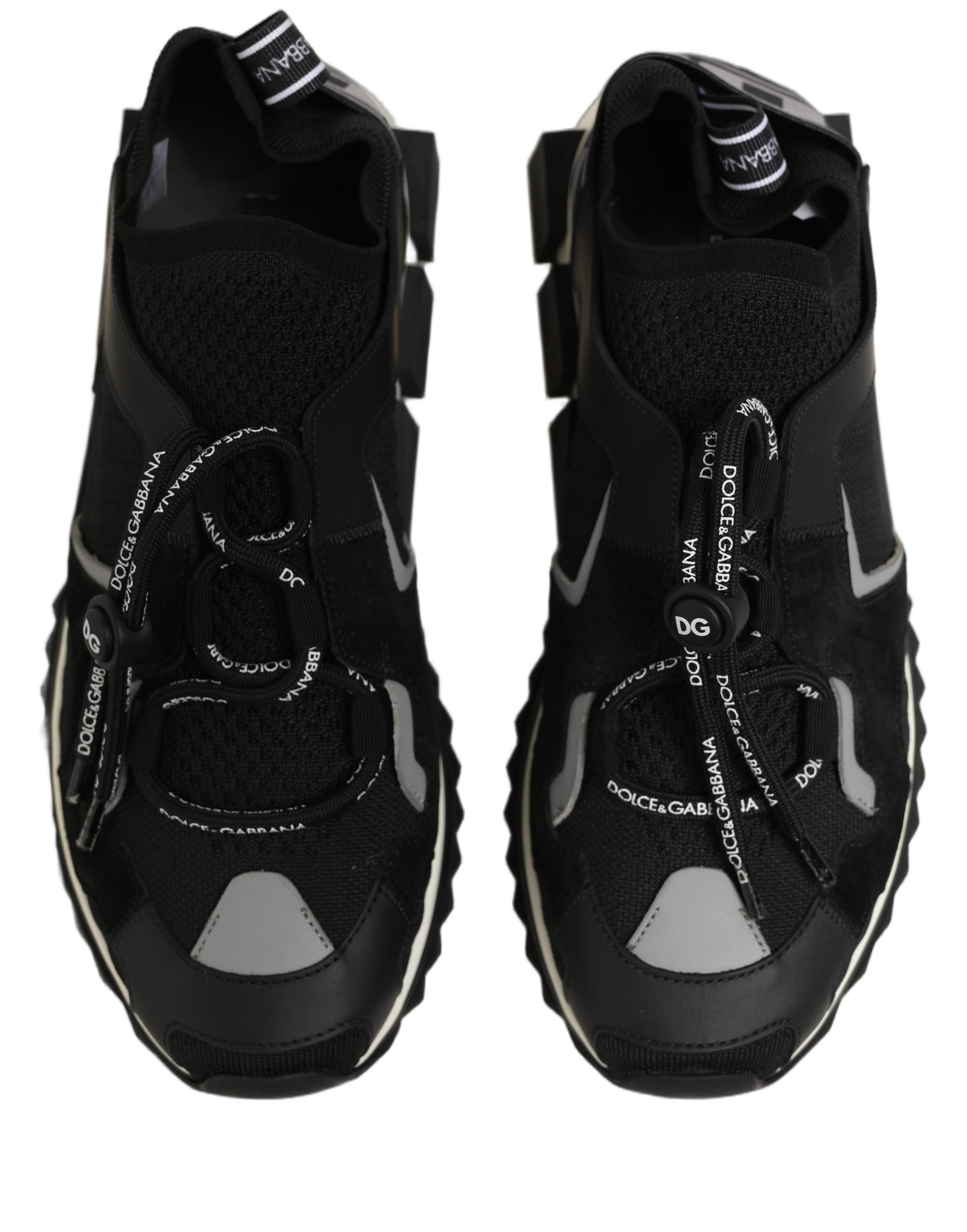 Dolce & Gabbana Black Sorrento Trekking Sneakers Men Shoes