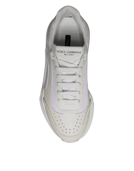 Dolce & Gabbana White Daymaster Men Low Top Sneakers Shoes