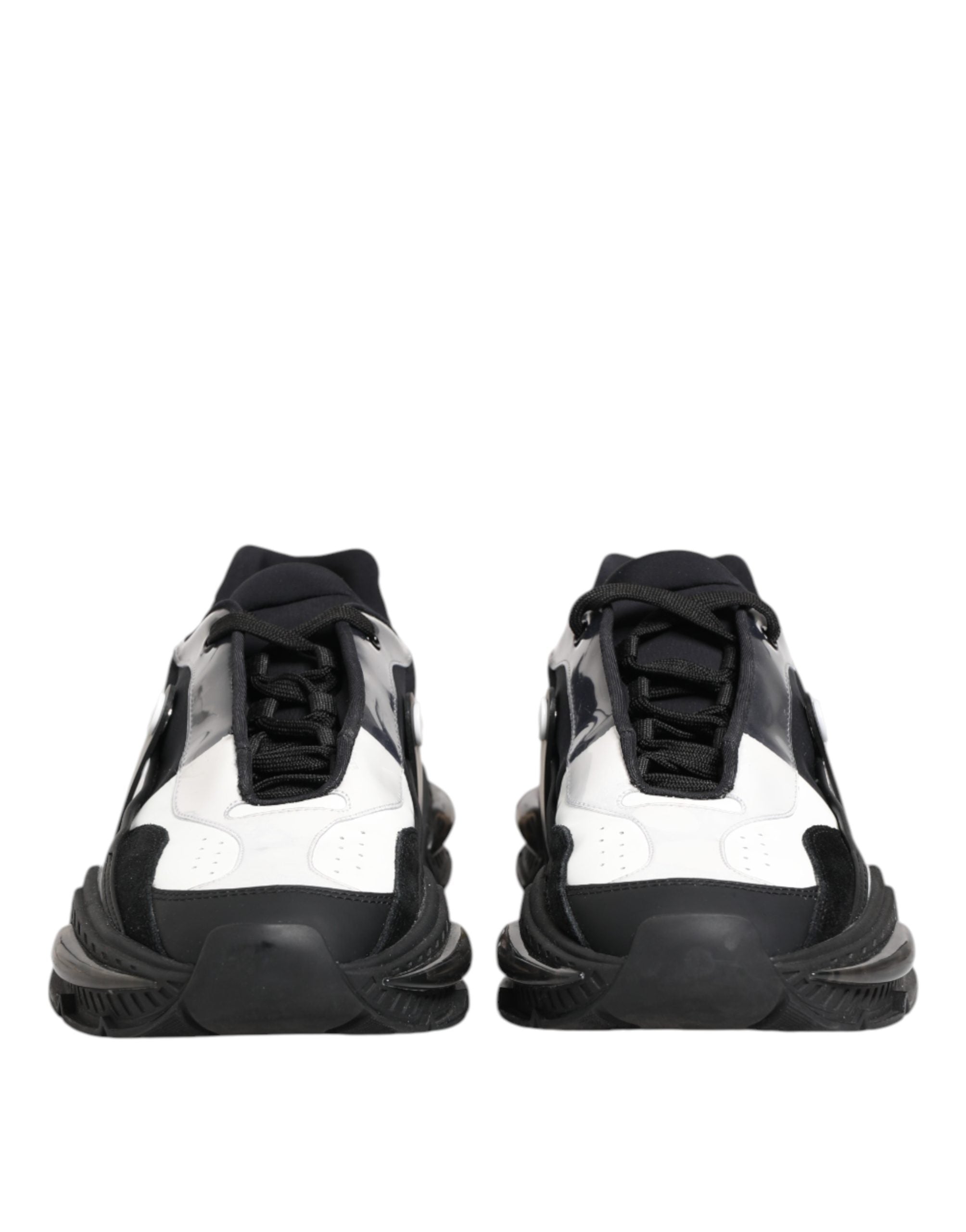 Dolce & Gabbana White Black Logo Airmaster Men Sneakers Shoes