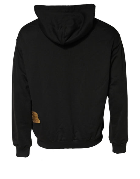 Dolce & Gabbana Black DG Logo Hoodie Men Sweatshirt Sweater