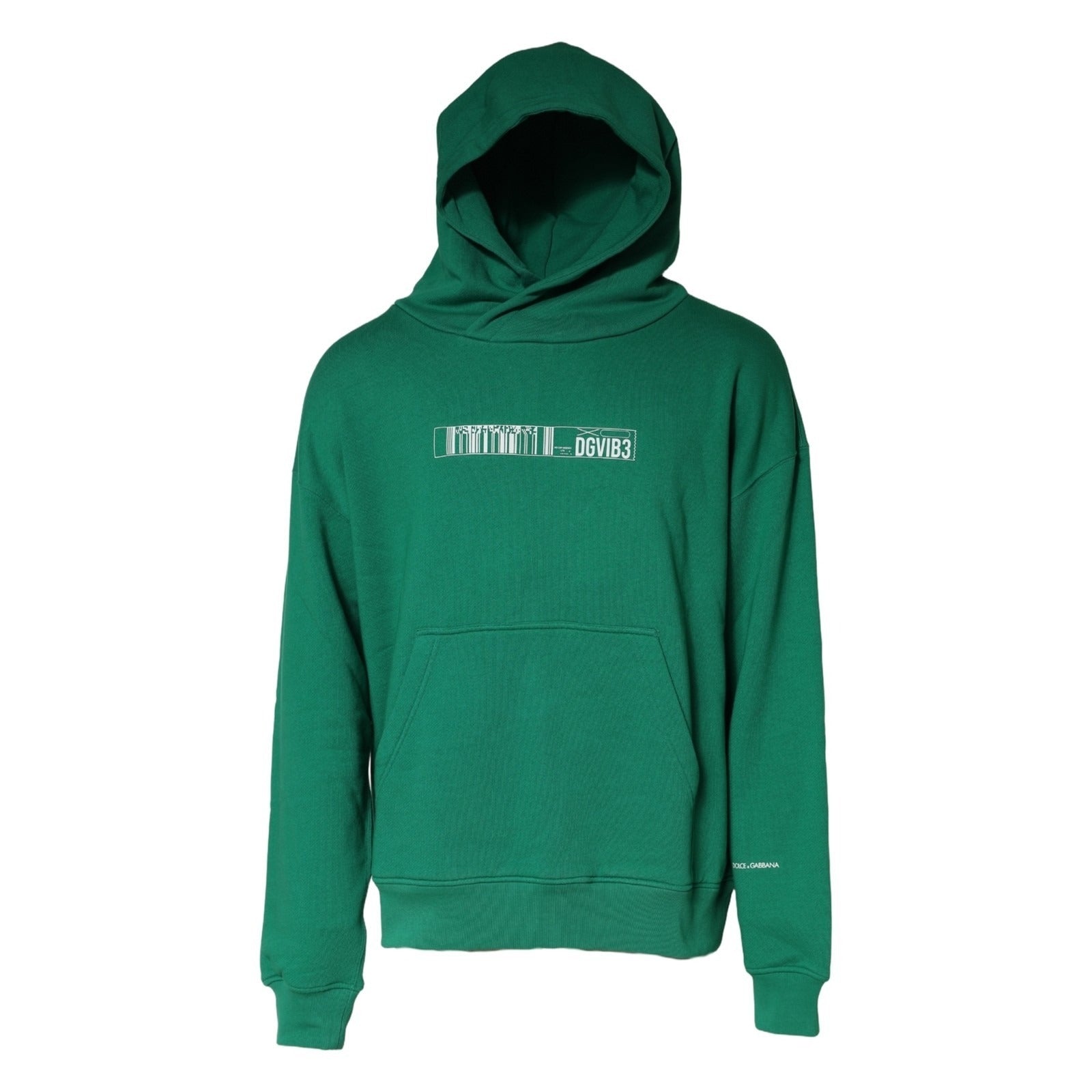 Dolce & Gabbana Green DGVIB3 Cotton Hoodie Sweatshirt Sweater