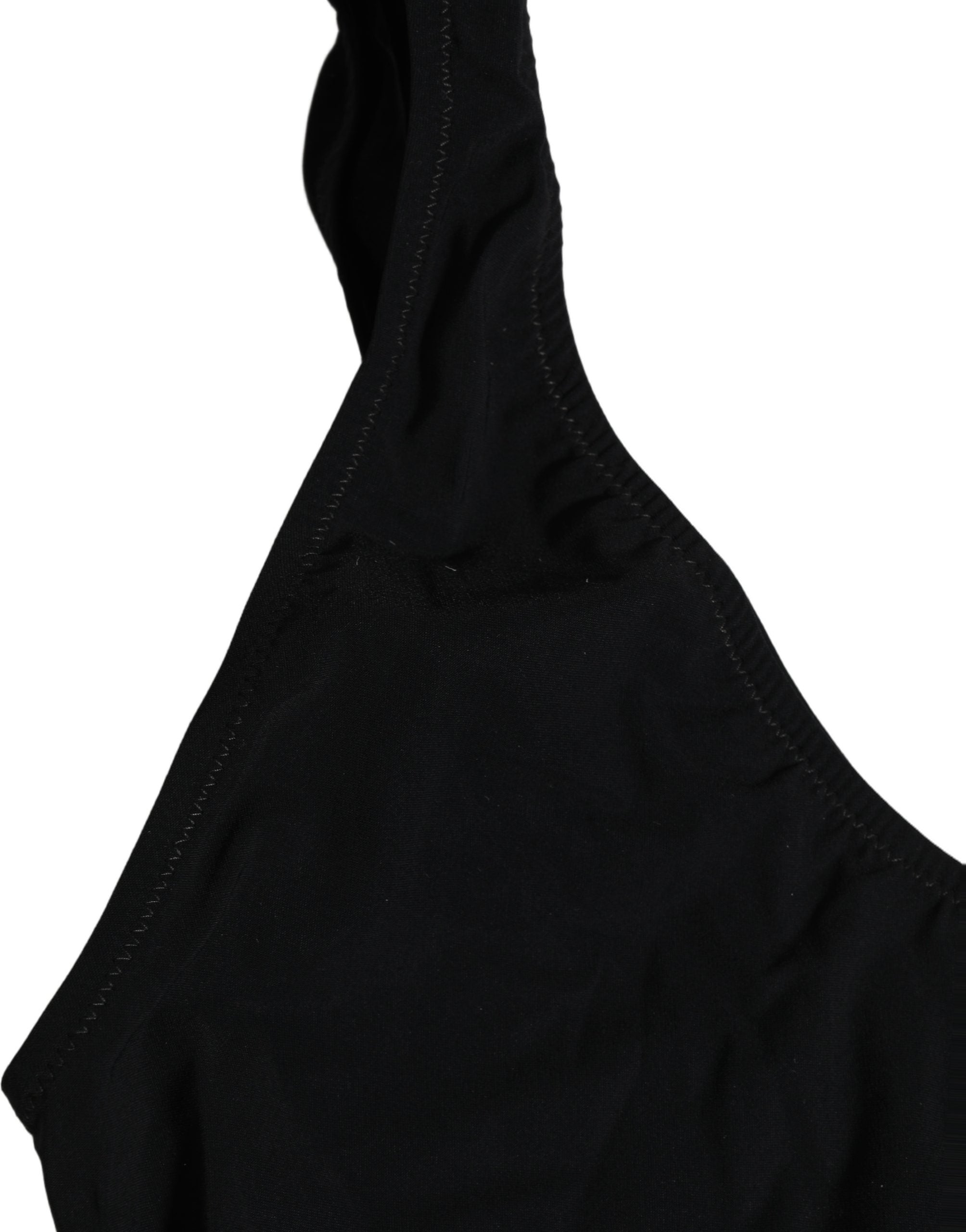 Dolce & Gabbana Black Cutout Logo One Piece Swimsuit Swimwear