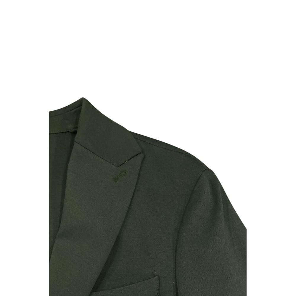 Roberto Pepe Luxury Green Viscose Men's Jacket