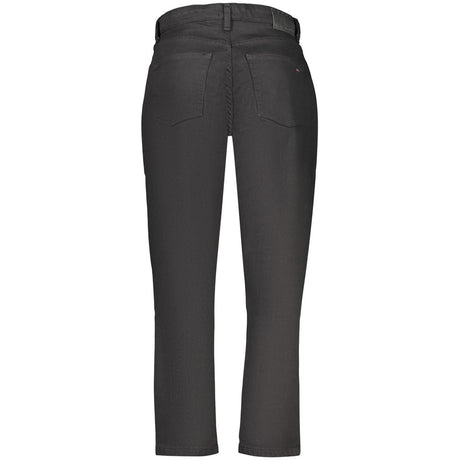 Tommy Hilfiger Black Cotton Mom Jeans