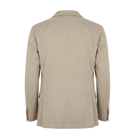 Roberto Pepe Luxury Beige Cotton Men's Jacket