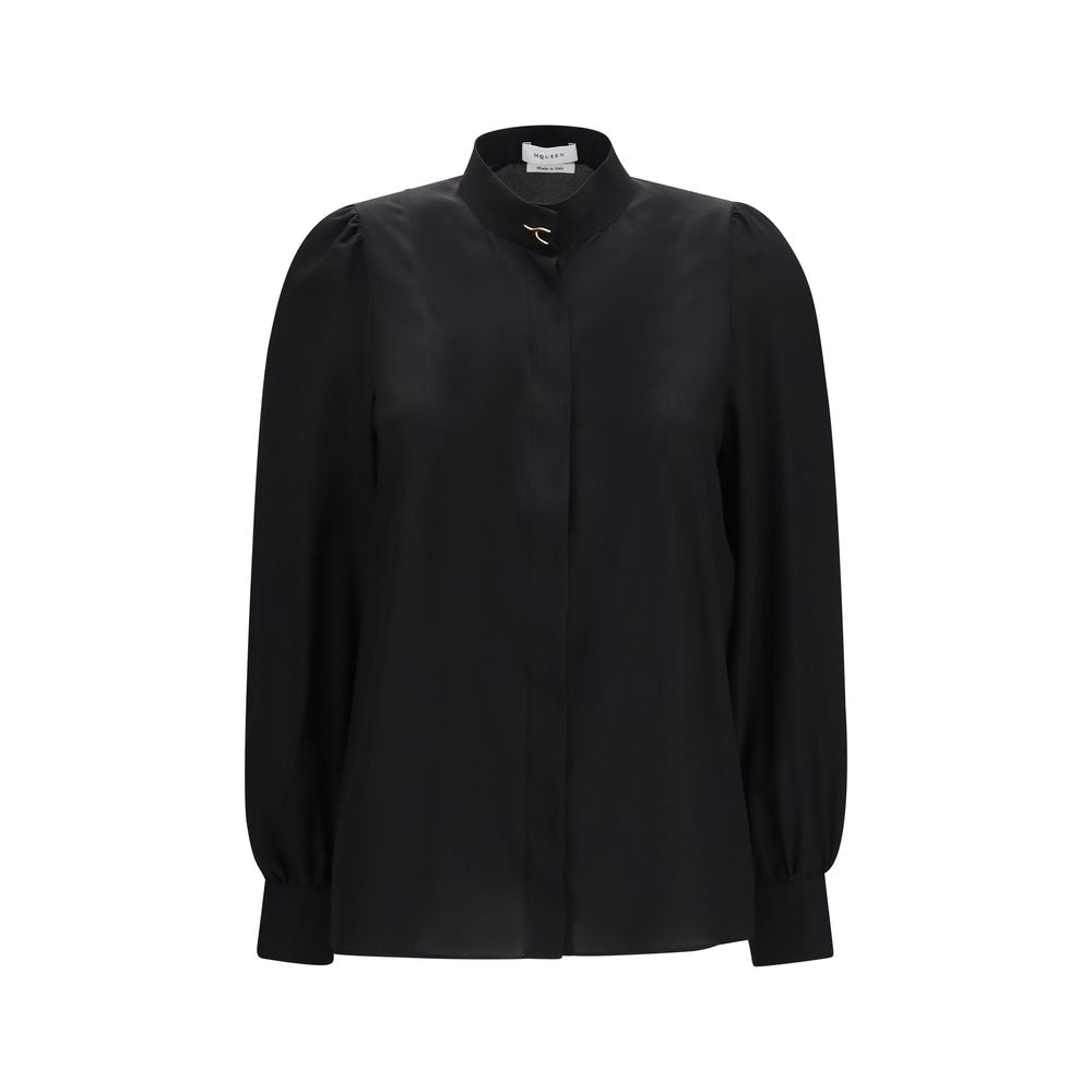 Alexander McQueen Black Silk Blouse