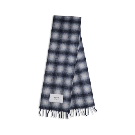 Maison Kitsuné Gray Alpaca Vicugna Pacos Scarf