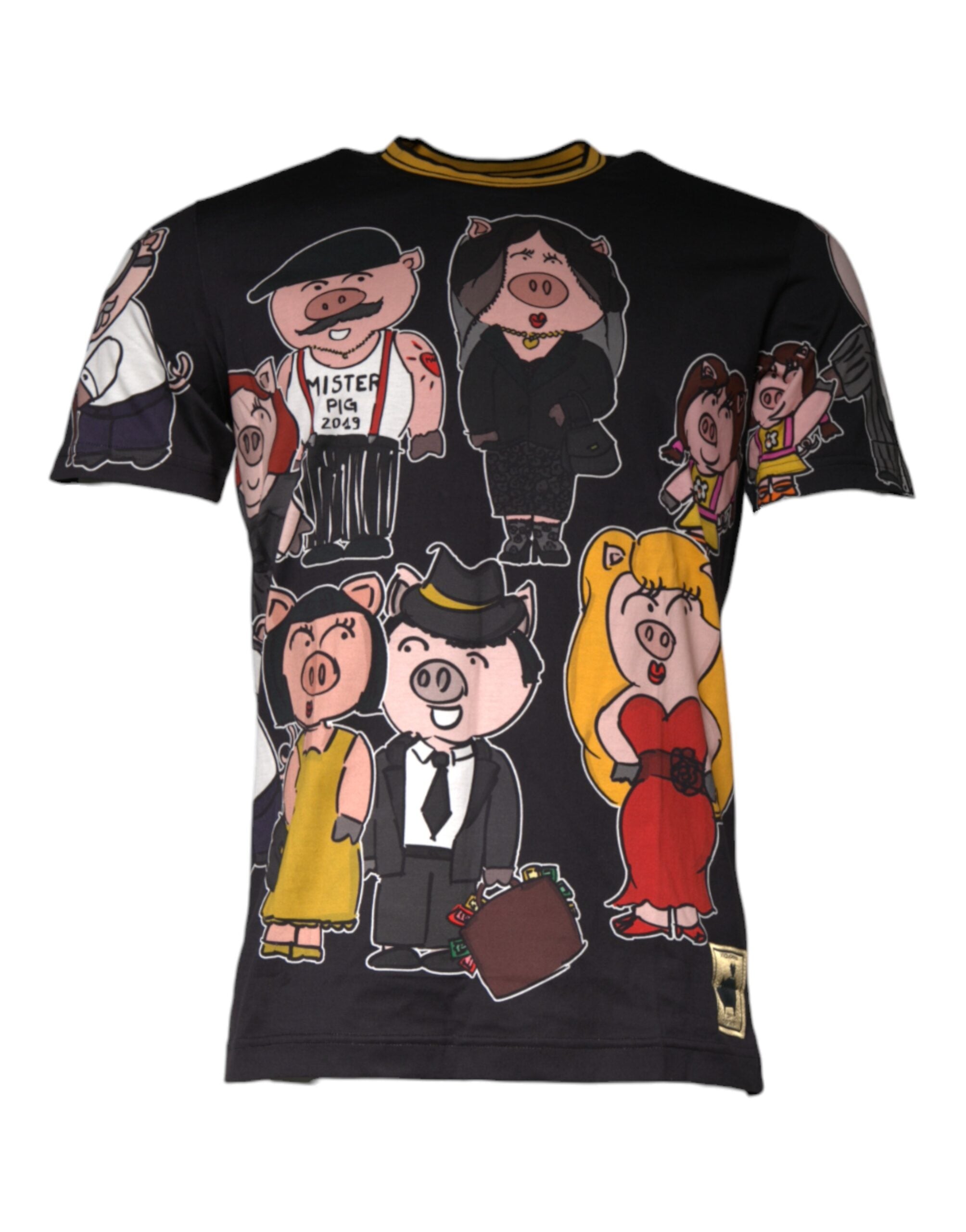 Dolce & Gabbana Black Cotton T-Shirt