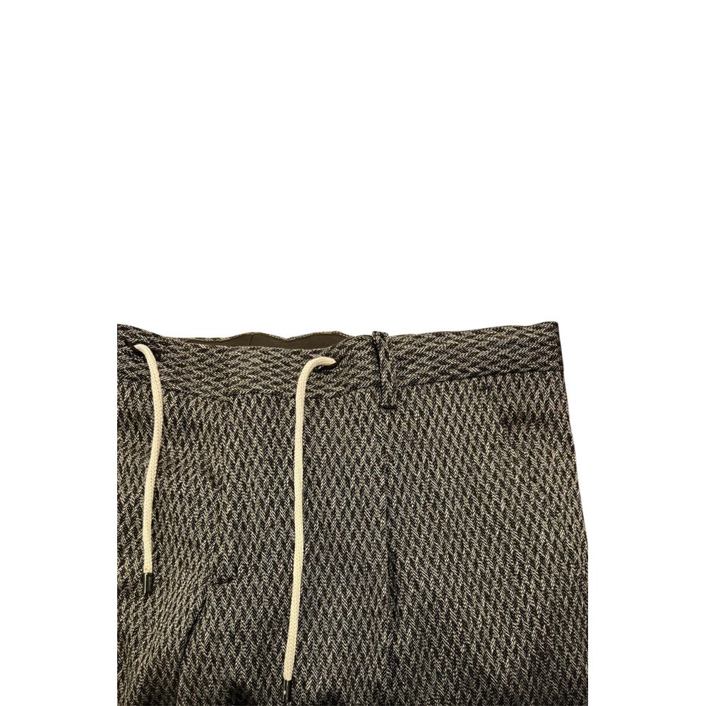 Roberto Pepe Luxury Black Rayon Men Pant