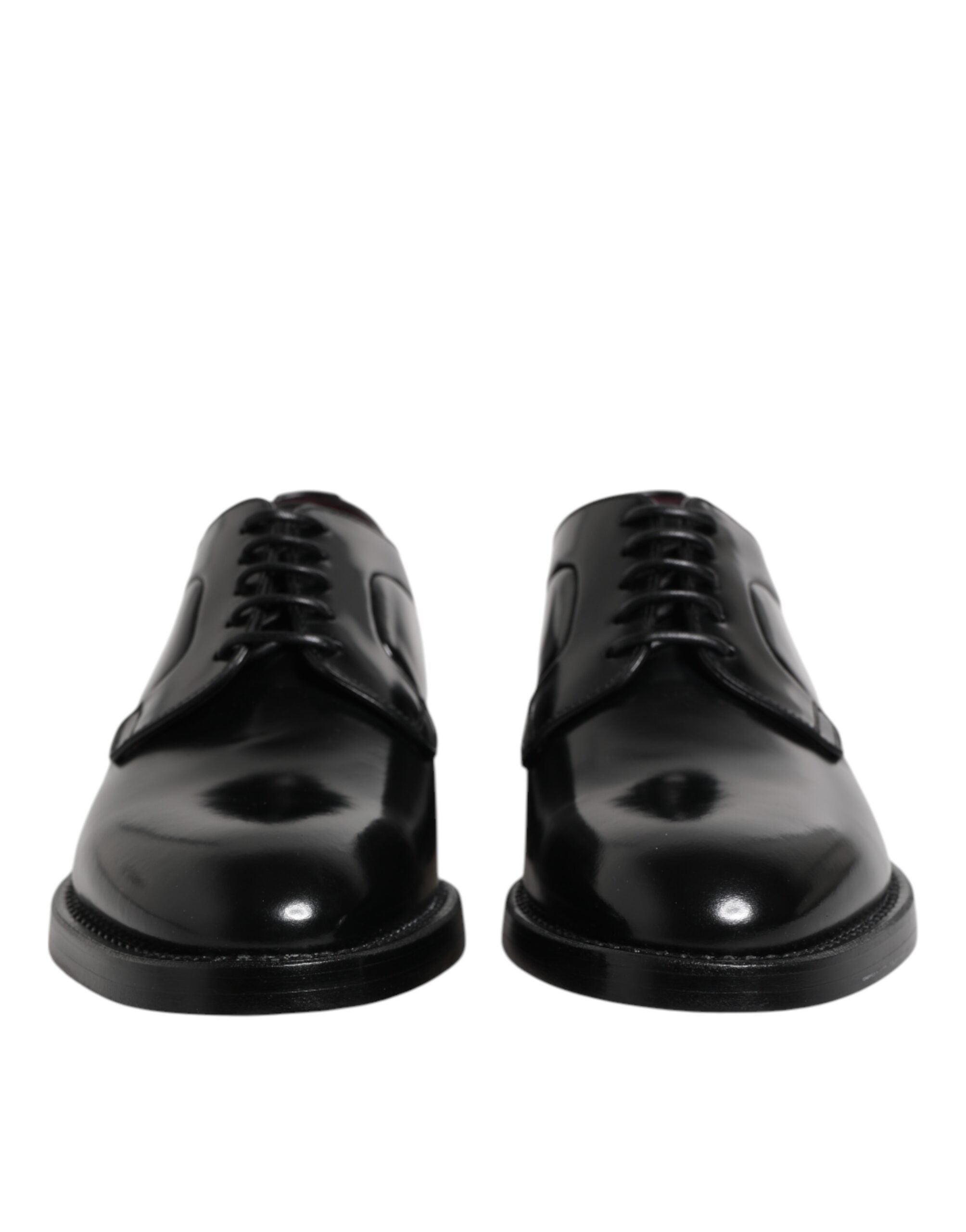 Dolce & Gabbana Black Calfskin Oxfords And Derbies